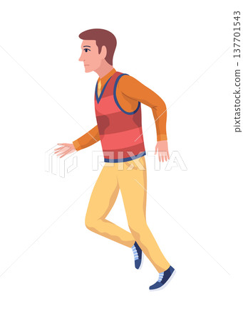 Pupils evacuation from school building flat color vector illustration. Students and staff emergency leaving. Kids follows escape route 2D cartoon characters with educational facility Pupils evacuation from school building flat color vector illustration. Students and staff emergency leaving. Kids follows escape route 2D cartoon characters with educational facility 137701543