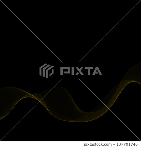 Dynamic corner composition of golden threads in wave shape to create a modern abstract background. Eps 10 Dynamic corner composition of golden threads in wave shape to create a modern abstract background. Eps 10 137701746