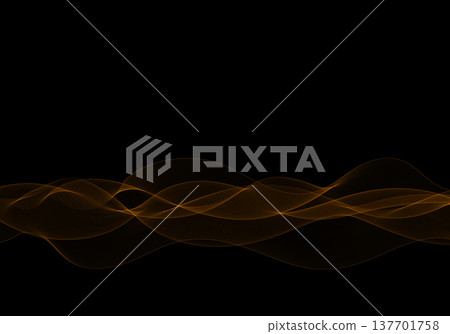 Luxury vector background with a dynamic copper flow of lines on a contrasting black background. Eps 10 Luxury vector background with a dynamic copper flow of lines on a contrasting black background. Eps 10 137701758