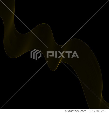 Abstract golden diagonal ribbon of thick thin lines on deep black background for luxury design. Eps 10 Abstract golden diagonal ribbon of thick thin lines on deep black background for luxury design. Eps 10 137701759