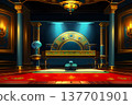 Game background: A luxurious room with a mysterious fortune teller. 137701901