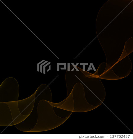 Elegant orange flow in deep dark space. Eps 10 Elegant orange flow in deep dark space. Eps 10 137702437