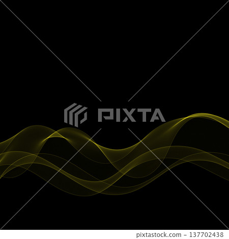 Premium background with the effect of gold fabric or smoke on black. Eps 10 Premium background with the effect of gold fabric or smoke on black. Eps 10 137702438