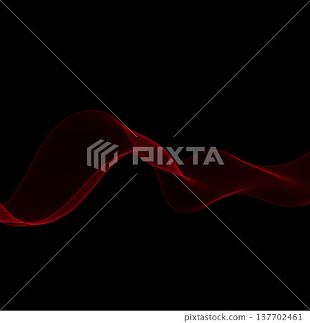 Abstract dark red wave of thin sophisticated lines on a deep black background for modern dynamic design. Eps 10 Abstract dark red wave of thin sophisticated lines on a deep black background for modern dynamic design. Eps 10 137702461