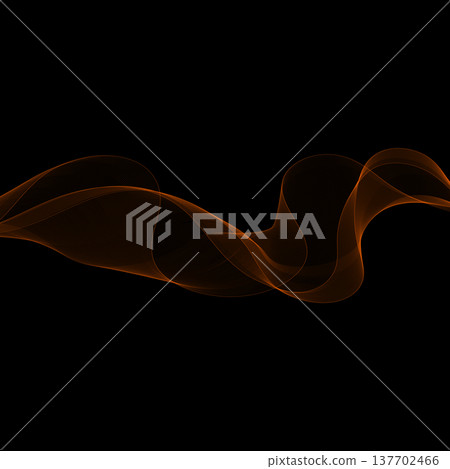 Dynamic fiery curve on a contrasting black background. Eps 10 137702466