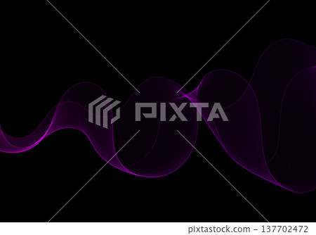 Dark purple curved line in neon style on black background to create a stylish digital cover. Eps 10 Dark purple curved line in neon style on black background to create a stylish digital cover. Eps 10 137702472