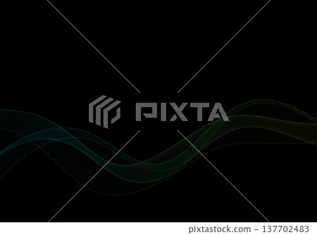 Abstract vector background with a smooth flow of dark green lines for technological projects. Eps 10 Abstract vector background with a smooth flow of dark green lines for technological projects. Eps 10 137702483