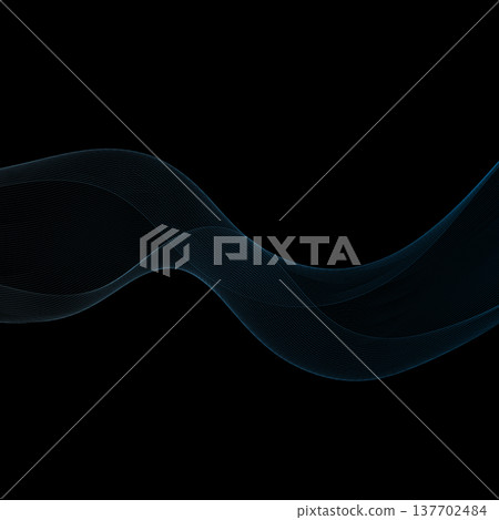 Digital energy flow with dynamic blue lines and gradient. Eps 10 137702484