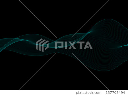 Sophisticated graphics with turquoise wavy elements for presentations and banners. Eps 10 Sophisticated graphics with turquoise wavy elements for presentations and banners. Eps 10 137702494