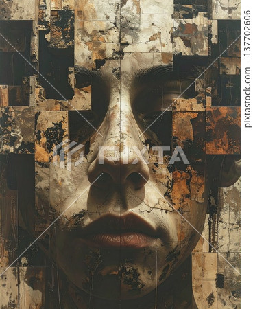 牆上的雕塑 牆上的雕塑 137702606