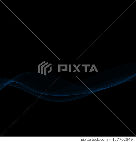 Abstract high-tech concept with blue wavy design elements. Eps 10 137702849