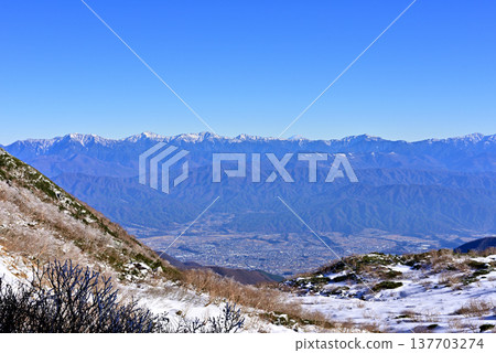 View of the Southern Alps from Senjojiki Cirque 137703274