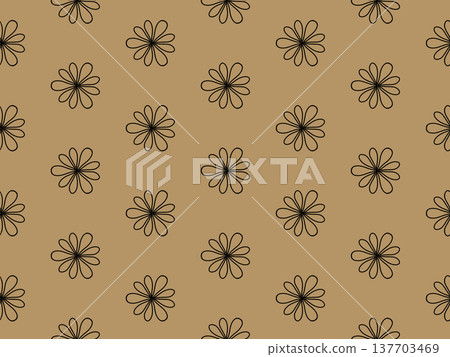 Seamless pattern on a realistic kraft paper background Seamless pattern on a realistic kraft paper background 137703469