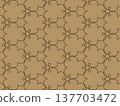 Seamless pattern on a realistic kraft paper background 137703472