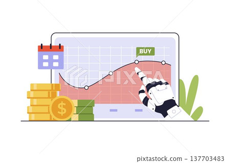 Robotic Hand Performing Automatic Investment 137703483