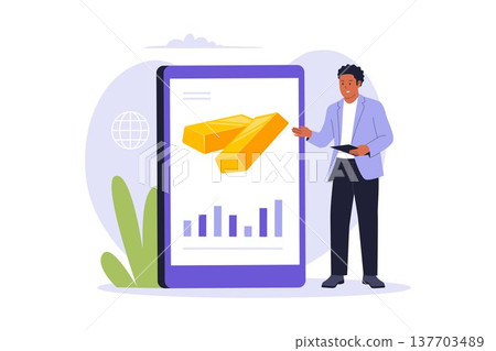 Digital Gold Investment and Online Precious Metal Trading Digital Gold Investment and Online Precious Metal Trading 137703489