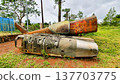 Wreckages Of American Military Aircraft Exhibition At Ta Con Airport Relics (Also Called Khe Sanh Combat Base) In Khe Sanh Area Of Quang Tri Province, Vietnam. 137703775