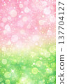 Pink and green glitter bokeh background material 137704127