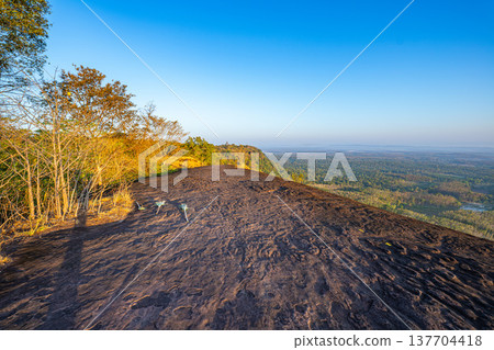 Dramatic Sandstone Canyon Passage 137704418