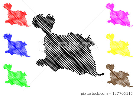 Mimoso do Sul municipality (Espirito Santo state, Municipalities of Brazil, Federative Republic of Brazil) map vector illustration, scribble sketch map Mimoso do Sul municipality (Espirito Santo state, Municipalities of Brazil, Federative Republic of Brazil) map vector illustration, scribble sketch map 137705115