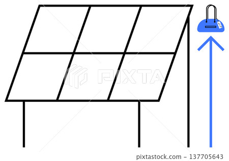 Renewable energy, green energy storage, technology innovation, environmental care, sustainable power generation, eco-solutions. Solar panel and power storage symbol. Renewable energy and green energy Renewable energy, green energy storage, technology innovation, environmental care, sustainable power generation, eco-solutions. Solar panel and power storage symbol. Renewable energy and green energy 137705643