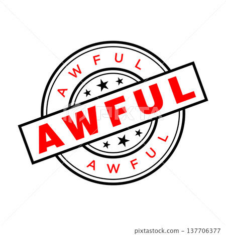 Awful Letter Rubber Stamp Template Design Awful Letter Rubber Stamp Template Design 137706377