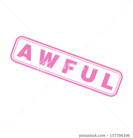 Awful Letter Rubber Stamp Template Design Awful Letter Rubber Stamp Template Design 137706396