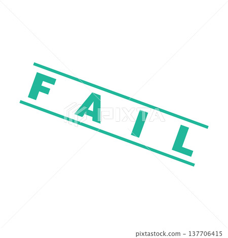 Fail Letter Rubber Stamp Template Design 137706415