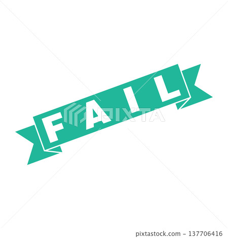 Fail Letter Rubber Stamp Template Design 137706416