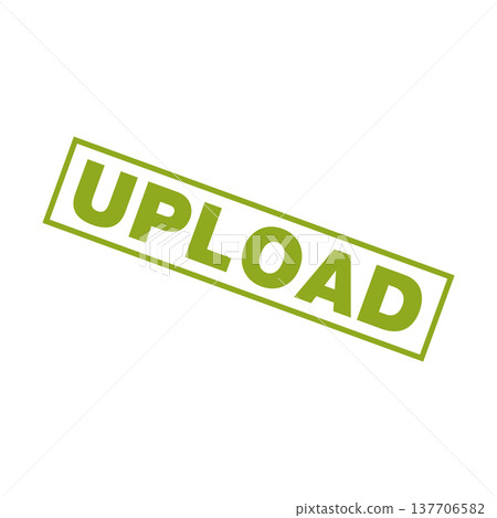 Upload Letter Rubber Stamp Template 137706582
