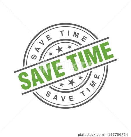 Save Time Letter Rubber Stamp Template Save Time Letter Rubber Stamp Template 137706714