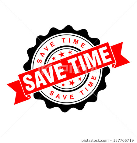 Save Time Letter Rubber Stamp Template Save Time Letter Rubber Stamp Template 137706719