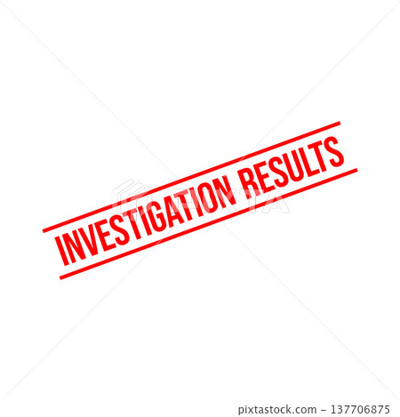 Investigation Results Letter Rubber Stamp Template 137706875