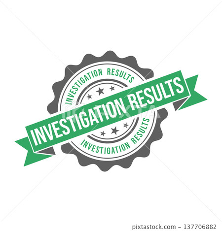 Investigation Results Letter Rubber Stamp Template 137706882
