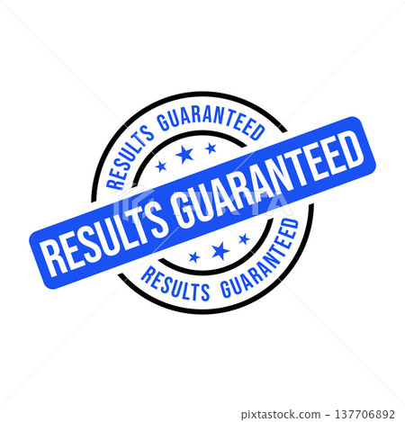 Results Guaranteed Letter Rubber Stamp Template 137706892