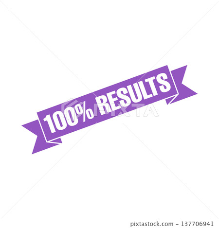 100% Results Letter Rubber Stamp Template 137706941