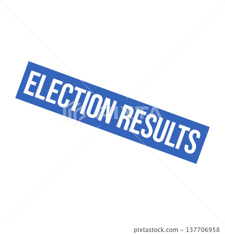 Election Results Letter Rubber Stamp Template 137706958