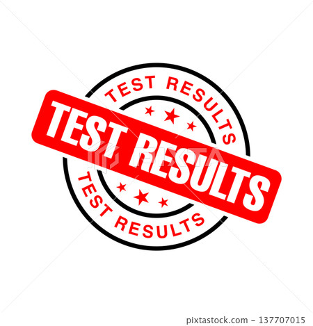 Test Results Letter Rubber Stamp Template 137707015