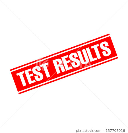 Test Results Letter Rubber Stamp Template 137707016