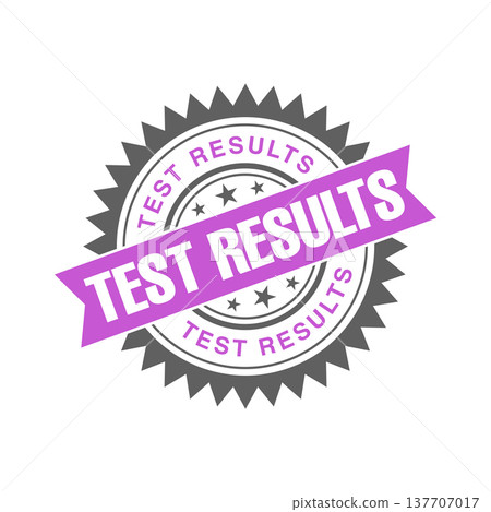 Test Results Letter Rubber Stamp Template 137707017