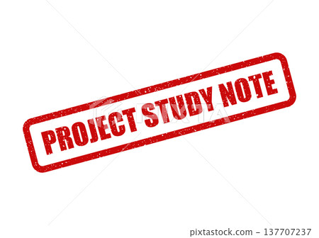 Grungy rectangular stamp displaying the important phrase Project Study Note for educational records Grungy rectangular stamp displaying the important phrase Project Study Note for educational records 137707237