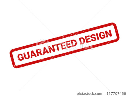 Grungy red rectangular stamp indicating a commitment to quality design on a creative symbol banner Grungy red rectangular stamp indicating a commitment to quality design on a creative symbol banner 137707466
