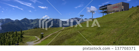 Carnic alps and cableway onto Golzentip 137708371