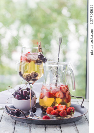 White wine sangria 137708632