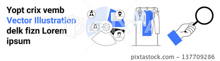 Identity verification, cybersecurity, e-commerce, data management, retail inspection, authentication. user profiles, manageable files clothes rack magnifier. Identity verification and cybersecurity Identity verification, cybersecurity, e-commerce, data management, retail inspection, authentication. user profiles, manageable files clothes rack magnifier. Identity verification and cybersecurity 137709286