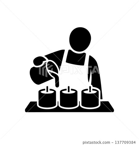 Handmade Candle Making Artisan Icon 137709384