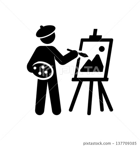 Independent Fine Art Painter Icon Independent Fine Art Painter Icon 137709385