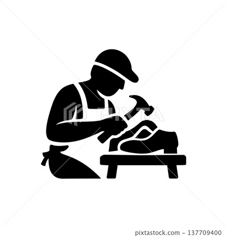 Professional Footwear Cobbler Artisan Icon 137709400