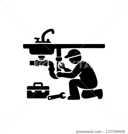 Plumber Repair Service Professional Icon 137709408