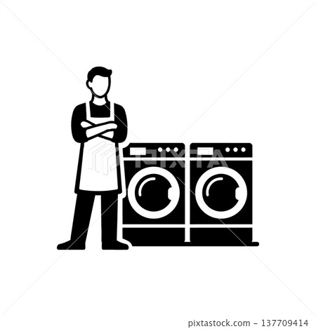Laundry Service Business Owner Icon Laundry Service Business Owner Icon 137709414